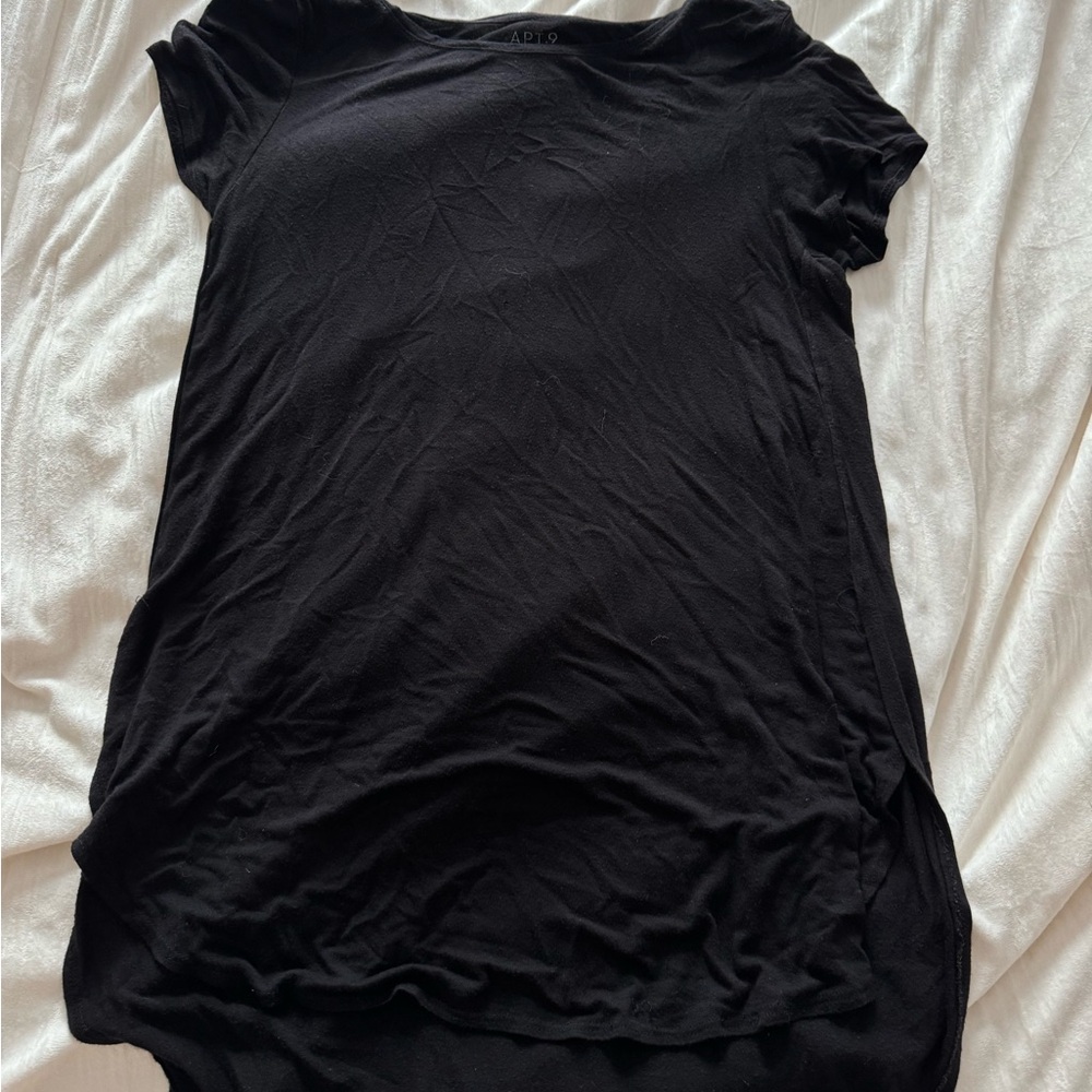 Oversized black tee